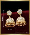 First Quality Impon Jimiki White Stone Earrings Online Shopping | ERG1587  