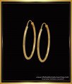 ERG1598 - 1 Gram Gold Plated Round Round Hoop Earrings for Women
