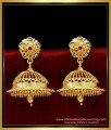 ERG1603 - Traditional Gold Design Big Jhumka Earrings Online Shopping