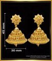 ERG1608 - Latest Kerala Jimikki Kammal Jhumka Design Gold Earrings 