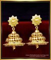 ERG1608 - Latest Kerala Jimikki Kammal Jhumka Design Gold Earrings 