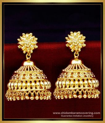 ERG1614 - Kerala Wedding Jimikki Kammal Gold Design for Women 