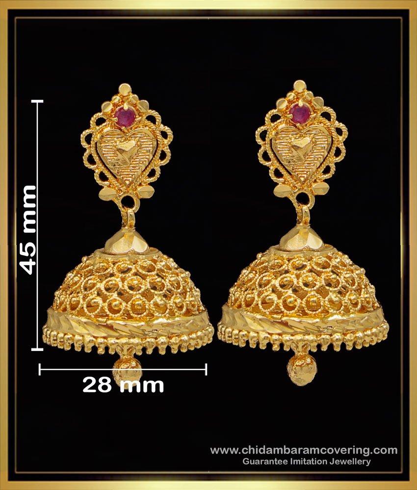 ERG1613 - Latest Bridal Kerala Traditional Jimikki Designs for Women 