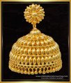 ERG1615 - Real Gold Design Light Weight Large Jhumka Earrings for Wedding  