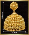 ERG1615 - Real Gold Design Light Weight Large Jhumka Earrings for Wedding  