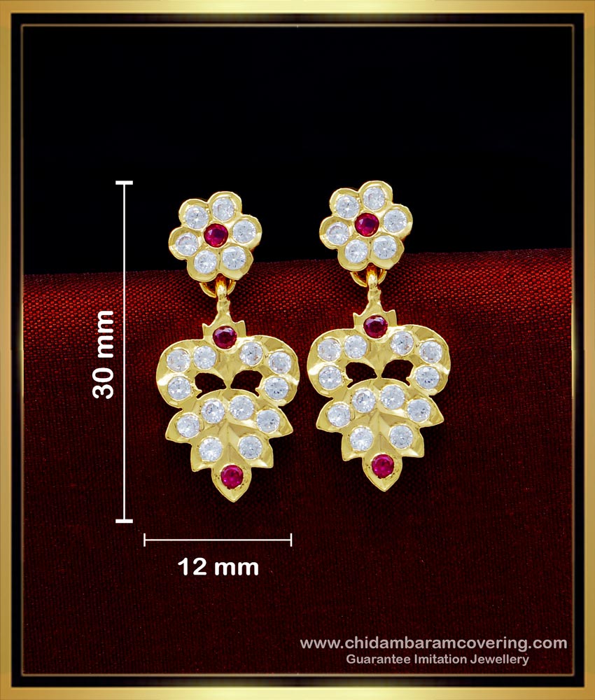 ERG1616 - One Gram Gold Plated Daily Use Impon Thodu Earrings