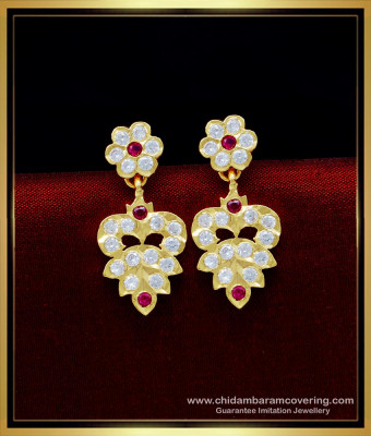 ERG1616 - One Gram Gold Plated Daily Use Impon Thodu Earrings