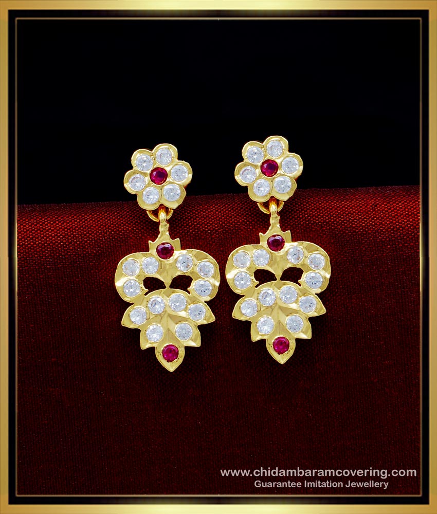 ERG1616 - One Gram Gold Plated Daily Use Impon Thodu Earrings