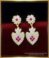 ERG1619 - Gold Design Panchaloha Dangle Earrings Gold Plated Jewellery 