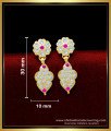 ERG1621 - Traditional Impon Jewellery Stone Gold Earrings for Kids