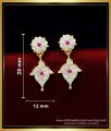 ERG1622 - Cute Daily Use Small Impon Stone Earrings for Kids Girl