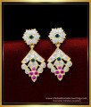 ERG1623 - Elegant Multi Stone Impon Earrings Online Shopping  