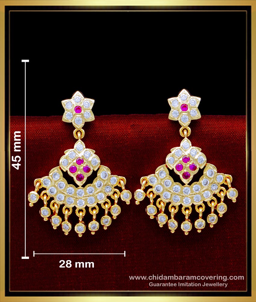 ERG1627 - Latest Gold Design Impon Kammal Gold Plated Jewellery