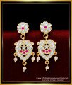 ERG1630 - New Model Ad Stone Impon Earrings Online Shopping