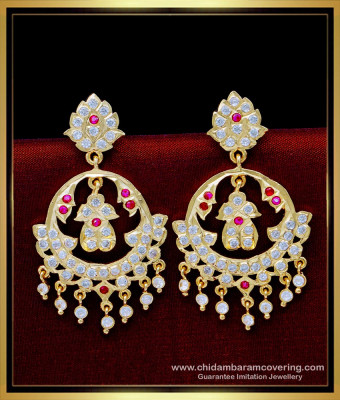ERG1631 - Latest Wedding Impon Chandbali Impon Earrings Designs