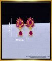 ERG1642 - Attractive Ruby Stud Earrings 1 Gram Gold Jewellery Online