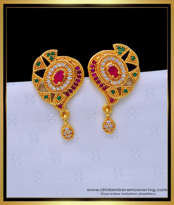 ERG1647 - Buy Big Size Party Wear Zircon Stone Earrings Online