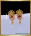ERG1649 - Trendy Gold Plated Jewellery Multi Stone Stud Earrings Online