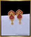 ERG1650 - New Model Gold Stone Earrings Designs for Daily Use