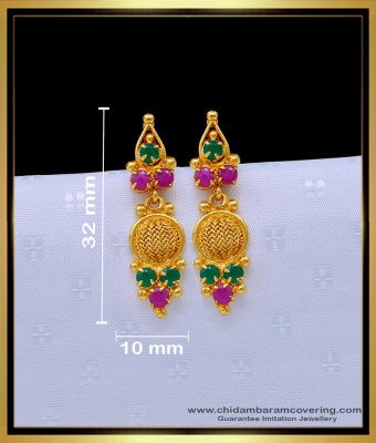 ERG1652 - Attractive Small Stone Earrings Gold Plated Jewellery