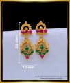 ERG1654 - Cute Ruby Emerald Stone Earrings Artificial Jewellery Buy Online