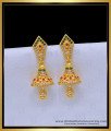 ERG1656 - One Gram Gold Ad Stone Jhumkas Design for Women 