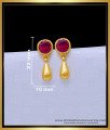 ERG1661 - Single Stone Gold Earrings Designs Small Studs for Baby Girl
