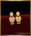 ERG1662 - Light Weight Small Earrings 1 Gram Gold Jewellery Online 