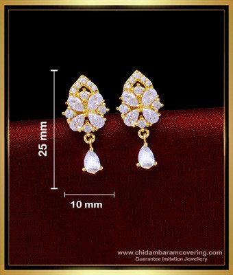 ERG1663 - Sparkling American Diamond Stone Stud Earrings Online