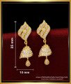 ERG1668 - New Design White Stone Jhumka Earrings Online Shopping