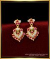 ERG1674 - 1 Gram Gold Jewellery Impon Earrings Designs for Girls