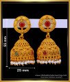 ERG1675 - Buy Temple Jewellery Earrings Jhumkas Design Online