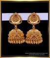 ERG1681 - First Quality Antique Temple Jewellery Jhumkas Designs 