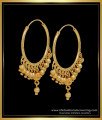 ERG1685 - Beautiful Gold Plated Hoop Earrings Large Size for Women