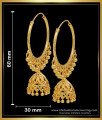 ERG1687 - Latest Gold Plated Big Jhumka Hoop Earrings for Women