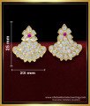 ERG1690 - Gold Model White Stone Stud Impon Jewellery Online Shopping