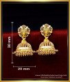 ERG1704 - Gold Design Daily Wear Jhumka Earrings for Women 