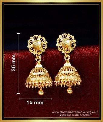 ERG1706 - Original Gold Plated Jhumka Earrings Online Shopping