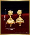 ERG1707 - Traditional Gold Design Jhumka Earrings Design Online