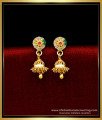 ERG1712 - Cute Small Daily Use 1 Gram Gold Jhumka Earrings Online