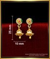 ERG1712 - Cute Small Daily Use 1 Gram Gold Jhumka Earrings Online