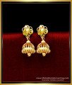 ERG1714 - Traditional Gold Jhumkas Earrings Design for Women 