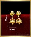 ERG1714 - Traditional Gold Jhumkas Earrings Design for Women 