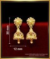 ERG1716 - Small Jimikki Kammal Gold Design Gold Plated Jewellery 