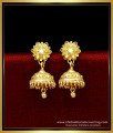 ERG1717 - Simple Gold Jimikki Kammal Designs Gold Plated Jhumkas Online