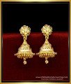 ERG1718 - Kerala Simple Gold Jimikki Kammal Designs for Women