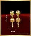 ERG1719 - 1 Gram Gold Plated Cage Earrings Gold Design for Girls