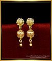 ERG1719 - 1 Gram Gold Plated Cage Earrings Gold Design for Girls