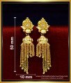 ERG1721 - Real Gold Design Hanging Chain Gold Plated Earrings Online