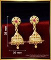 ERG1725 - Best Quality Daily Use 1 Gram Gold Jhumka Earrings Online